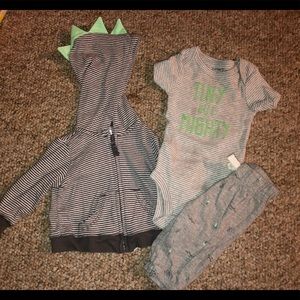 Baby boy three piece set .